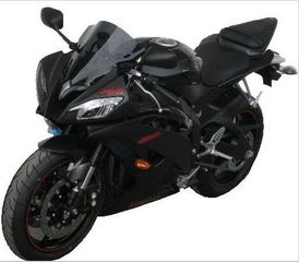 FABBRI Ανεμοθώρακας-Ζελατίνα DOUBLE BUBBLE ΣΚΟΥΡΟ ΦΙΜΕ YAMAHA YZF R6 '08-'13 (Y074/DS)