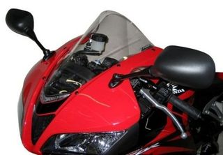 FABBRI Ανεμοθώρακας-Ζελατίνα DOUBLE BUBBLE ΣΚΟΥΡΟ ΦΙΜΕ HONDA CBR600RR '07-'10 (H068/DS)