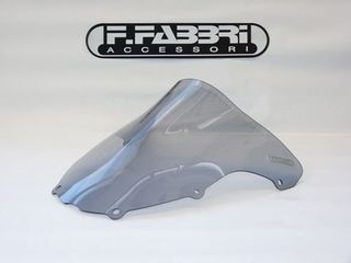 FABBRI Ανεμοθώρακας-Ζελατίνα Double Bubble Light Smoke KAWASAKI ZX12R '99-'01 (K029/LS)