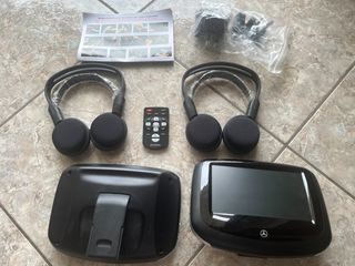Mercedes B-Class W246 OEM Rear Seat Entertainment – 2 Οθόνες DVD USB SD + Ακουστικά+ Κοντρόλ