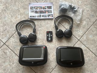 Mercedes B-Class W246 OEM Rear Seat Entertainment – 2 Οθόνες DVD USB SD + Ακουστικά+ Κοντρόλ-thumb-9