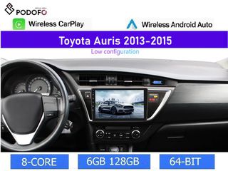 Toyota Auris (2013-2015) | Οθόνη 9" | Android 13 | Car Radio Navigation | 6+128GB | 8-Core | Ασύρματο CarPlay & Aσύρματο Android Auto | GPS | WiFi | DSP | HiFi | FM/RDS