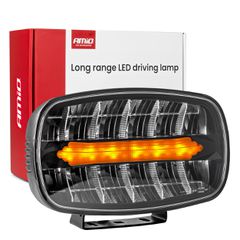 Amio - Προβολέας Εργασίας LED Oval με Ενσωματωμένο Φλας 109W 7000lm 9/36V για Φορτηγά Γεωργικά Μηχανήματα και Off-Road Οχήματα - 1 τεμ. (04535/AM)