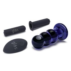 Glas - Rechargeable Remote Controlled Vibrating Beaded Butt plug-thumb-2