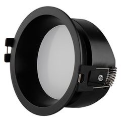 Σποτ χωνευτό σταθερό GU10 Φ82x47 IP65 μαύρο πλαστικό με ντουί