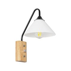 Φωτιστικό Τοίχου - Απλίκα με Ντουί 1 x E27 AC 220-240V IP20 - Μπεζ & Μαύρο - Μ18 x Π26 x Υ29cm
