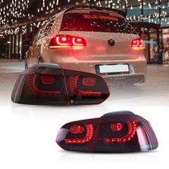 2008-2012 VW Golf Mk6 Vland LED Aftermarket Tail Lights With Amber Sequential Turn Signal