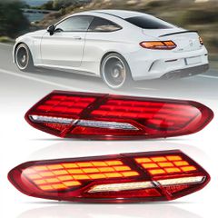 16-23 Mercedes C-Class A205 C205 Full LED Tail Lights With Animation Sequential