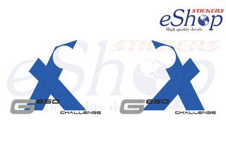 Αυτοκόλλητα σετ για BMW G 650 X Challenge Λευκή έκδοση 2007 2008 2009