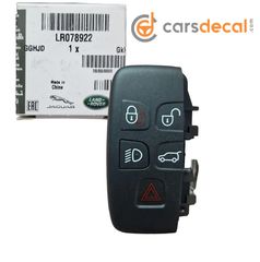 Land Rover  Γνήσια Πρόσοψη Smart Key 5 Κουμπιών (Μόνο μπροστινό / άνω κάλυμμα)