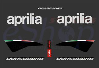 Αυτοκόλλητα σετ για Aprilia Dorsoduro 750 Μαύρη έκδοση 2009