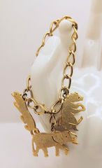 Vintage βραχιόλι με χρυσό χρώμα και 3 charms ζωάκια Α9036 ΤΙΜΗ 70 ΕΥΡΩ