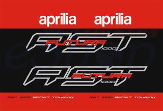Αυτοκόλλητα σετ για Aprilia RST 1000 Futura Κόκκινη Μαύρη, έκδοση 2001 2004