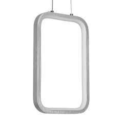 GLOBOSTAR® DEROBA 61300 Μοντέρνο Κρεμαστό Φωτιστικό Οροφής LED 12W 1320lm 360° AC 220-240V IP20 Ρυθμιζόμενο Λευκό CCT με On/Off 2700K/4500K/6000K - Lumileds SMD Chip - Νίκελ Βούρτσας - Μ16 x Π1.6 x Υ2