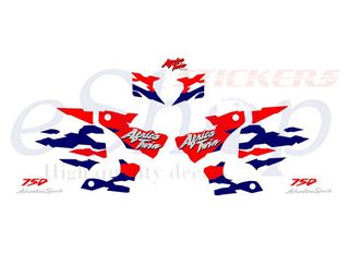Αυτοκόλλητα σετ για Honda  Africa Twin 750 Λευκή έκδοση 1995/1998