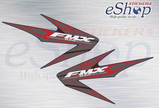 Αυτοκόλλητα σετ για  Honda FMX Μαύρη έκδοση 2004 2006