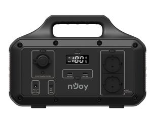 NJOY ESPS-60TBEHJ-CT012 POWER BASE 600 Portable Power Station 600W | 240W Solar MPPT | USB-C 100W | 2x AC Schuko