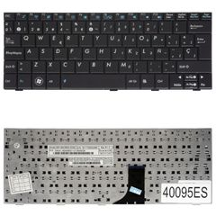 Teclado Español para Portátil - Spanish Laptop Keyboard για Asus EEE PC 1001H 1001P 1005HA 1005HAB 1005HAG 1005P 1008HA 1008P T01M 0KNA-191US02 04GOA192KFR10-2 MP-09A33US-5283 ES Black ( Κωδ.40095ES )