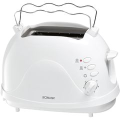 BOMANN 138-0416 Φρυγανιέρα 2 Θέσεων 700W Λευκή (TA 246 CB)