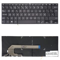 Teclado Español para Portátil - Spanish Laptop Keyboard για Asus ZenBook Flip S UX370 UX370UA Q325 Q325UA 90NB0EN1-R30080 90NB0EN2-R30081 90NB0GZ5-R31US0 ES No Frame Backlight Gray ( Κωδ.40644ESBL )