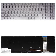 Teclado Español para Portátil - Spanish Laptop Keyboard για Asus GL551 GL752 G551 G551J G551JX G551JK G551JM G551JW G58VW N551 N751 N751J N751JK N751JX 0KNB0-662CUS00 ES No Frame Backlight Silver ( Κω