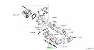 ΦΛΑΝΤΖΑ ΠΟΛΛΑΠΛΗΣ ΕΙΣΑΓΩΓΗΣ  NISSAN NAVARA D40 1403500Q0B