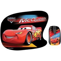Diseny 135-0020 Ενσύρματο Ποντίκι Πολύχρωμο και Mouse Pad Cars (TP1001)