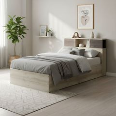 Κρεβάτι OLYMPUS pakoworld σε χρώμα castillo-toro 120x200εκ