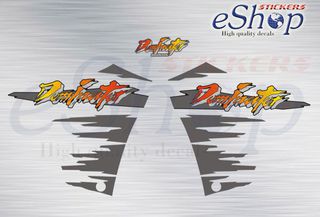 Αυτοκόλλητα σετ για Honda NX 250 Dominator Μαύρη έκδοση 1993