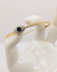 SWAROVSKI Άκαμπτο βραχιόλι Symbolica Μάτι Μπλε Επιμετάλλωση σε χρυσαφί τόνο Α9046 ΤΙΜΗ 90 ΕΥΡΩ