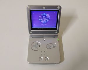 Nintendo Gameboy Advance SP Platinum Silver-thumb-1