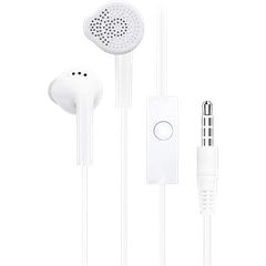 MLK+ R-820 Ενσύρματα Ακουστικά In-Ear με Μικρόφωνο Jack 3.5mm Braided Καλώδιο Λευκό