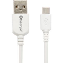 MLK+ SML301 Καλώδιο Φόρτισης & Δεδομένων 2.1A USB-A σε Micro USB Λευκό 3m