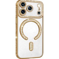 Obastyle Glitter MagSafe Case protect lens for iPhone 17 Pro Max Gold