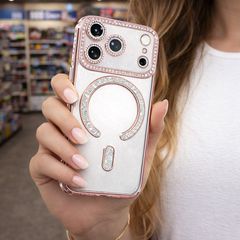 Obastyle Glitter MagSafe Case protect lens for iPhone 17 Pro Max Silver-thumb-1