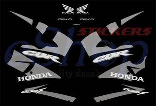 Αυτοκόλλητα σετ για Honda CBR 600 F  Μαύρη έκδοση 2001 2003