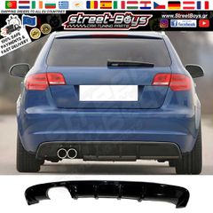 SPOILER [ABS TYPE] ΔΙΑΧΥΤΗΣ ΠΙΣΩ ΠΡΟΦΥΛΑΚΤΗΡΑ AUDI A3 8P SPORTBACK FACELIFT (2008-2012) | Street Boys - Car Tuning Shop |