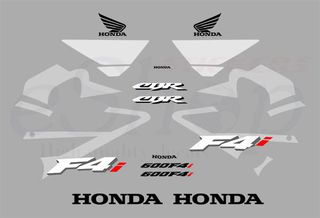 Αυτοκόλλητα σετ για Honda CBR 600 f 4i Ανθρακί - Ασημί έκδοση 2005 2006