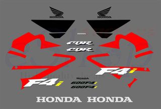 Αυτοκόλλητα σετ για Honda CBR 600 f 4i Κόκκινη - Μαύρη έκδοση 2001 2002