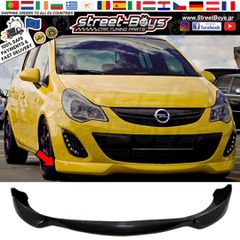 LIP SPOILER ΜΠΡΟΣΤΑ ΠΡΟΦΥΛΑΚΤΗΡΑ OPEL CORSA D FACELIFT (2011-2014) | Street Boys - Car Tuning Shop |