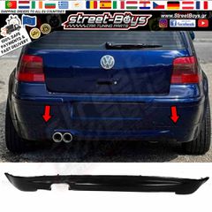 SPOILER ΠΙΣΩ ΠΡΟΦΥΛΑΚΤΗΡΑ VW GOLF MK4 (1997-2003) | Street Boys - Car Tuning Shop |