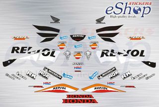 Αυτοκόλλητα σετ για Honda CBR 1000RR Repsol Ευρωπαική έκδοση 2005