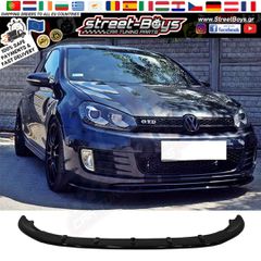 LIP SPOILER EXTENSION ΜΠΡΟΣΤΑ ΠΡΟΦΥΛΑΚΤΗΡΑ VW GOLF 6 GTI EDITION (2008-2012) | Street Boys - Car Tuning Shop |