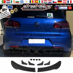 SPOILER ΔΙΑΧΥΤΗΣ ΠΙΣΩ ΠΡΟΦΥΛΑΚΤΗΡΑ VW GOLF 6 R EDITION (2008-2012) | Street Boys - Car Tuning Shop |
