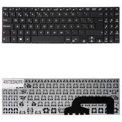 Teclado Español para Portátil - Spanish Laptop Keyboard για Asus X507 X507L X507LA X507MA X507U X507UA X507UB X507UF ASM17H53US-528 0KNB0-5100US00 0KN1-3X1US12 ES No Frame Black ( Κωδ.40673ESNOFR )