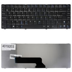 Teclado Español para Portátil - Spanish Laptop Keyboard για Asus K40 K40C K40IJ K40AD K40AN K40IN V090462AS1 V090478AS1 MP-09H63US-528 MP-09H63US-886 04GNQW1KUS00-1 ES Black ( Κωδ.40192ES )