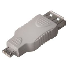 Konig 140-2828 Μετατροπέας micro USB male σε USB-A female Λευκό 1τμχ (CMP-ADAP 34)
