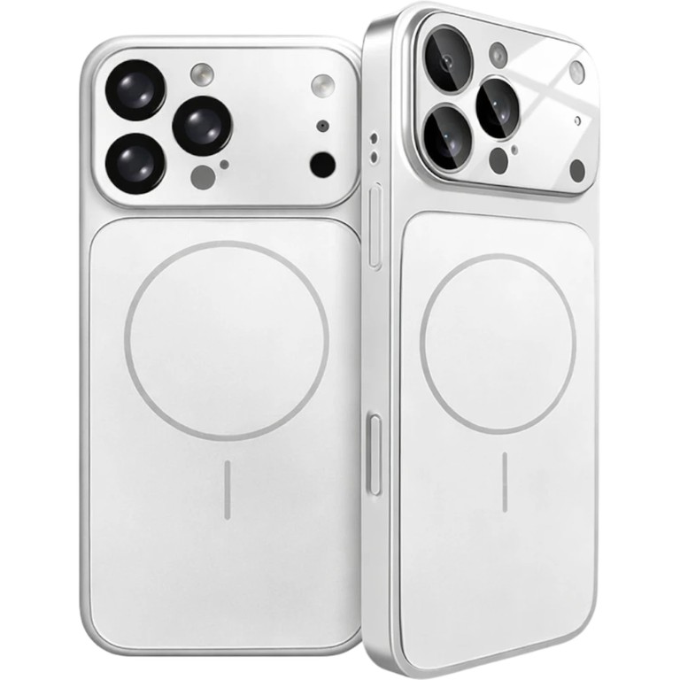 MagSafe AG Glass Design Case for iPhone 17 Pro Max Silver