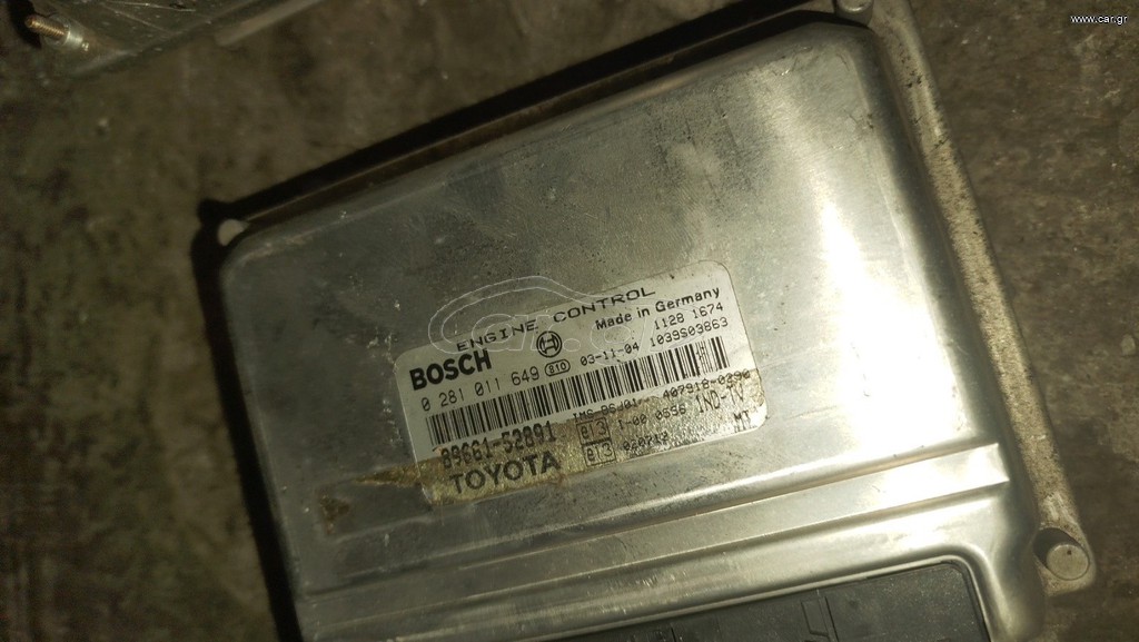 ΜΟΝΑΔΑ ΕΛΕΓΧΟΥ ΚΙΝΗΤΗΡΑ TOYOTA YARIS 1.4 D4D  DIESEL BOSCH 0281011649