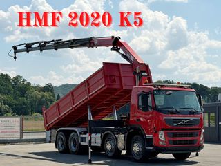 Ανατροπή + Γερανός Volvo 2011 FM 420 * HMF 2020 K5 * 8x4